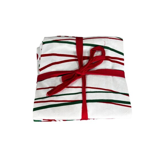 Christmas Peppermint 4-Piece Kitchen Decorative Table Set - Festive Red & Green - Picture 3 of 3